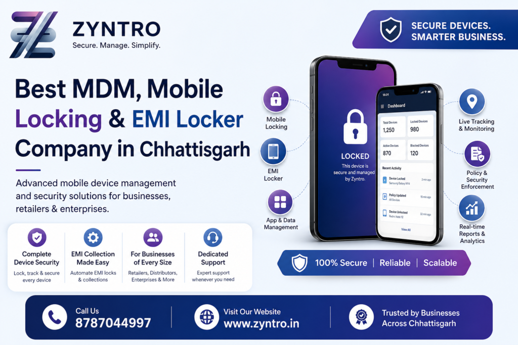 MDM, Mobile Locking & EMI Locker Company in Chhattisgarh